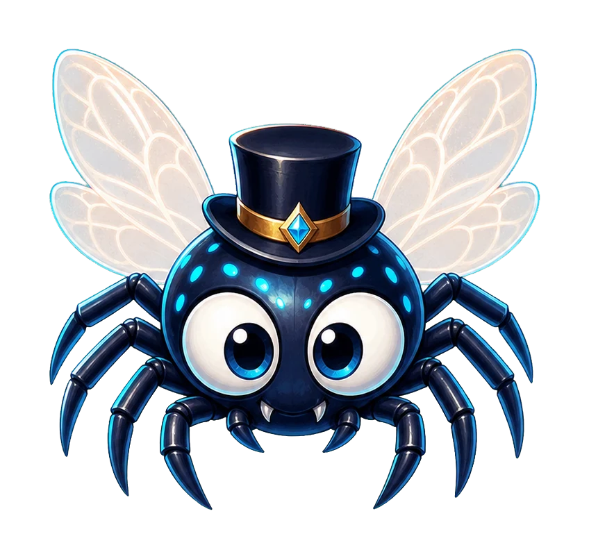 A spider with wings — a cosmetic in Annoying Spider
